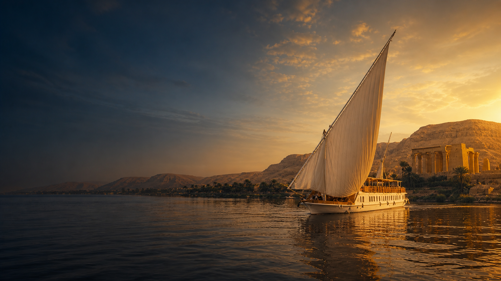 5 Tage Dahabiya-Nilkreuzfahrt ab Luxor: „Nile Sparrow“